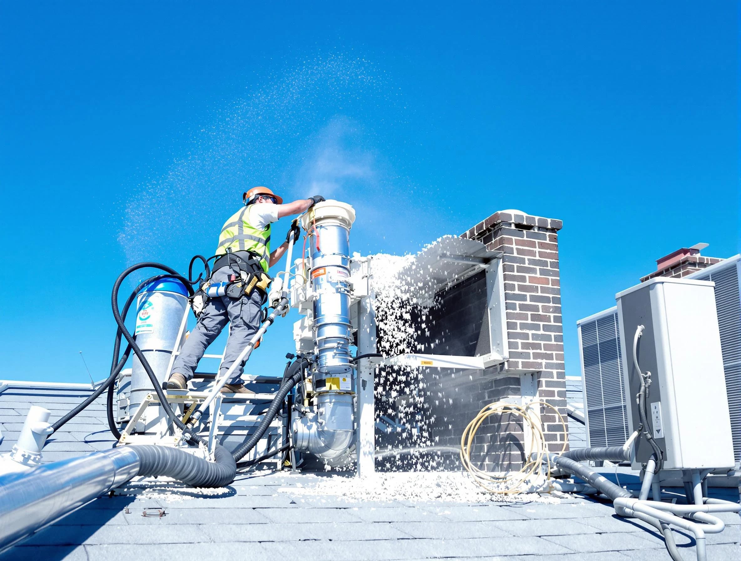 Expert roof dryer vent cleaning by Ohio Dryer Vent Cleaning in Ohio