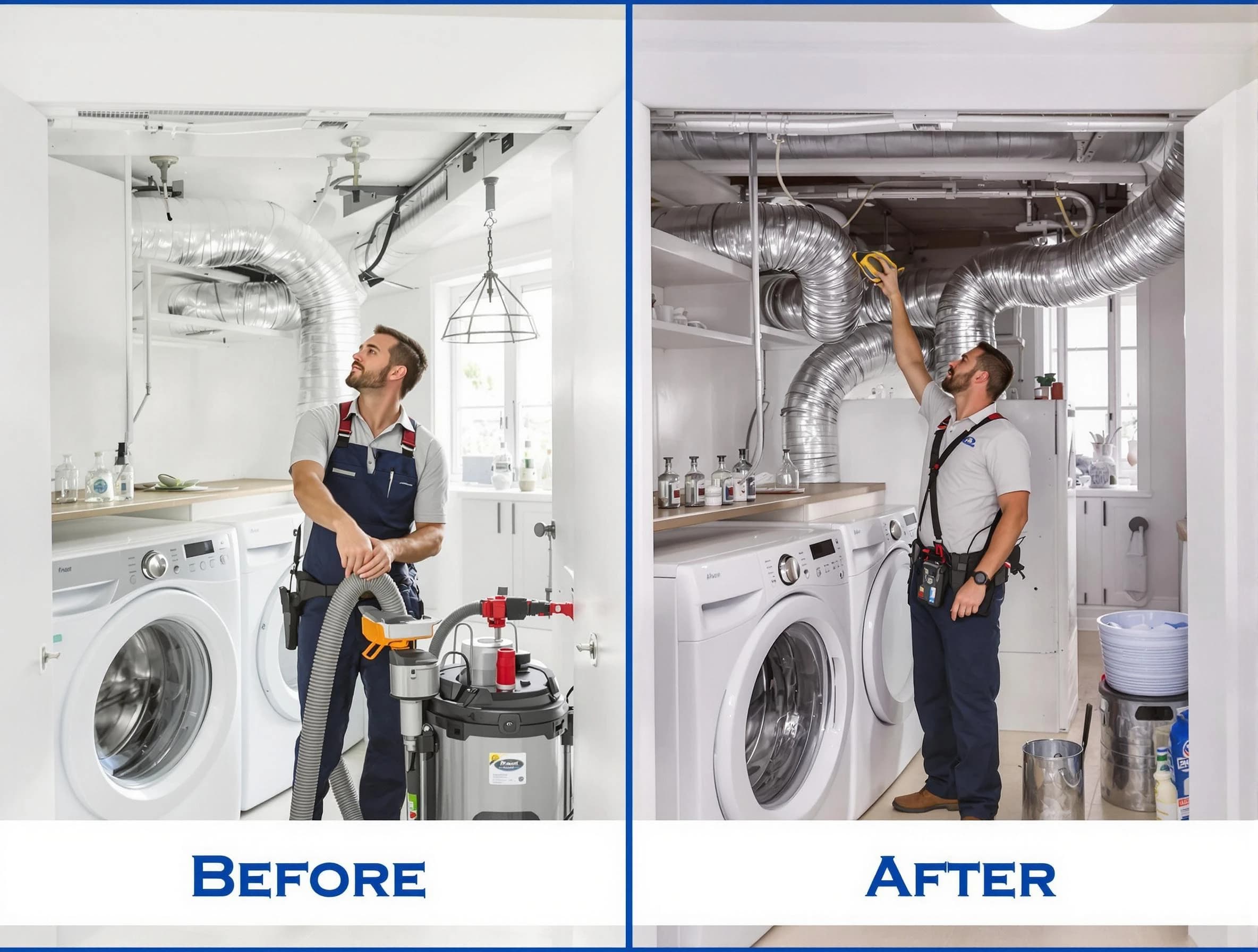 Expert gas dryer vent cleaning by Ohio Dryer Vent Cleaning in Ohio