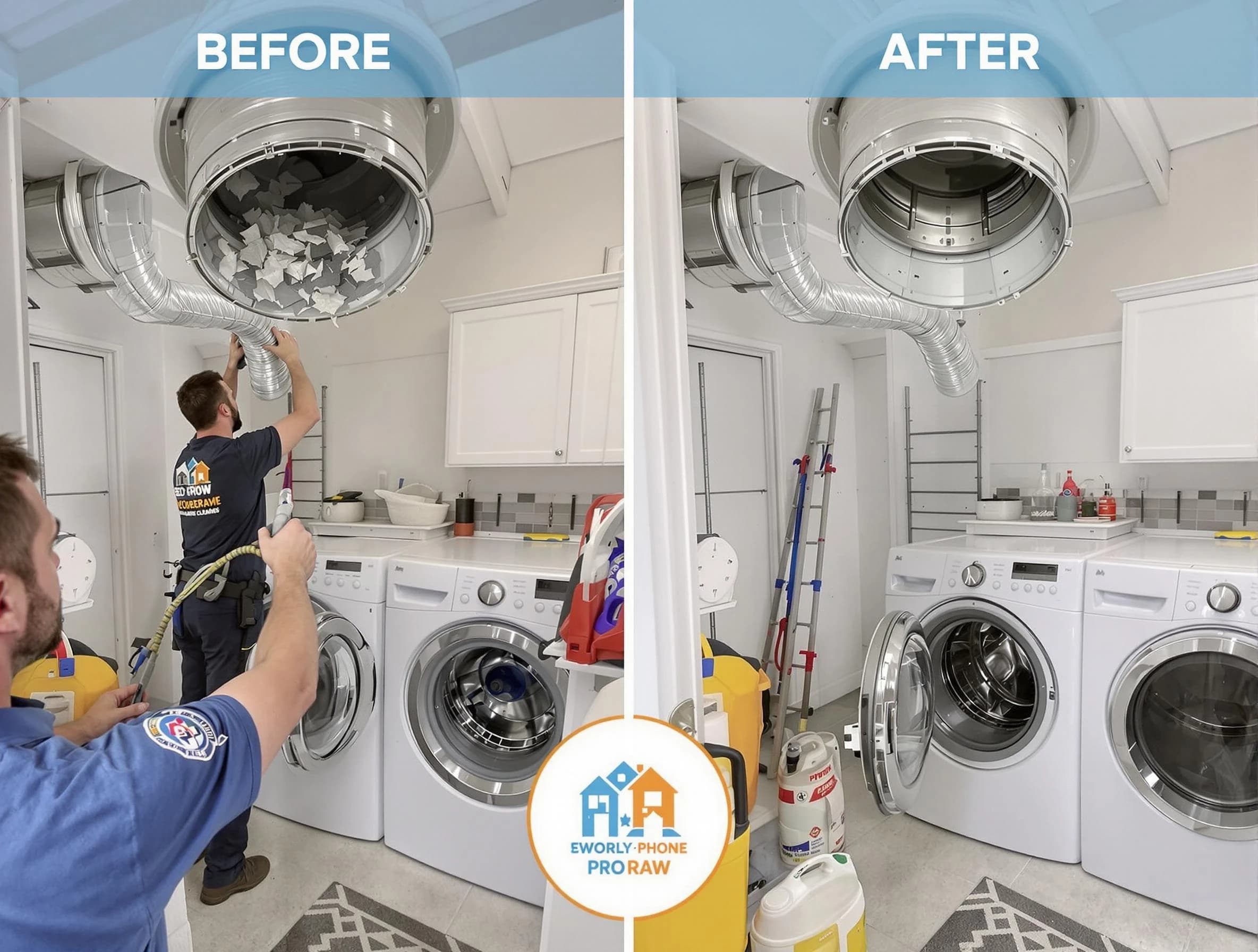 Residential dryer vent cleaning by Ohio Dryer Vent Cleaning in Ohio