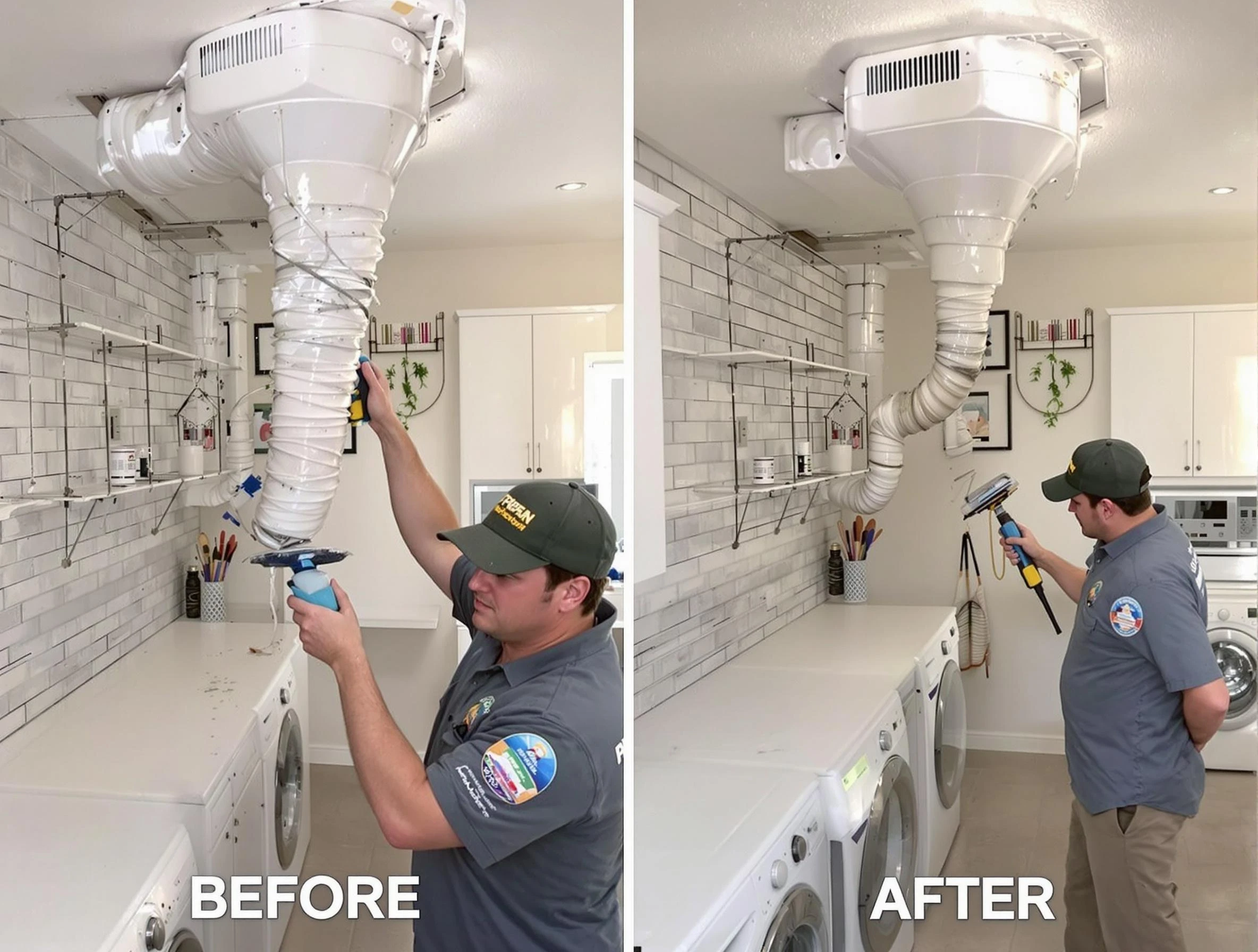 Professional dryer exhaust vent cleaning by Ohio Dryer Vent Cleaning in Ohio