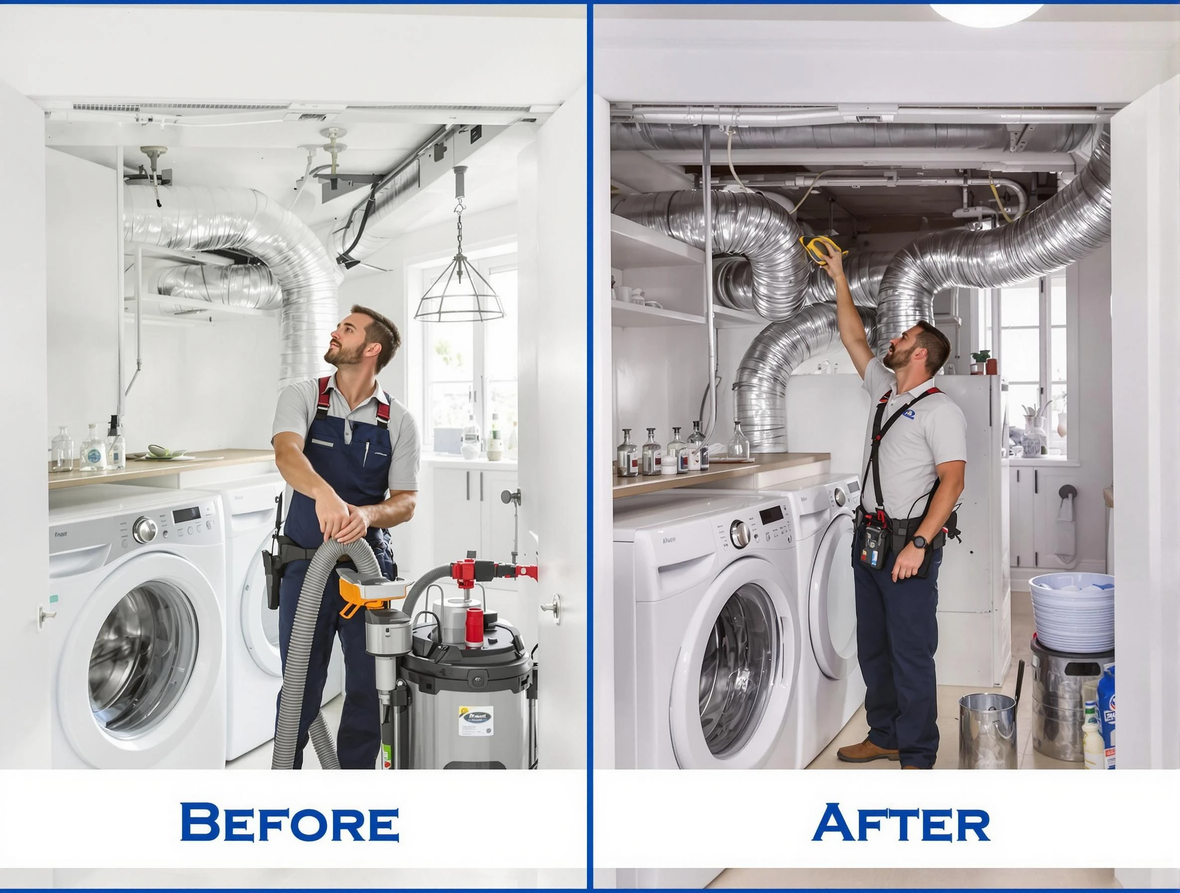 Expert gas dryer vent cleaning by Ohio Dryer Vent Cleaning in Ohio